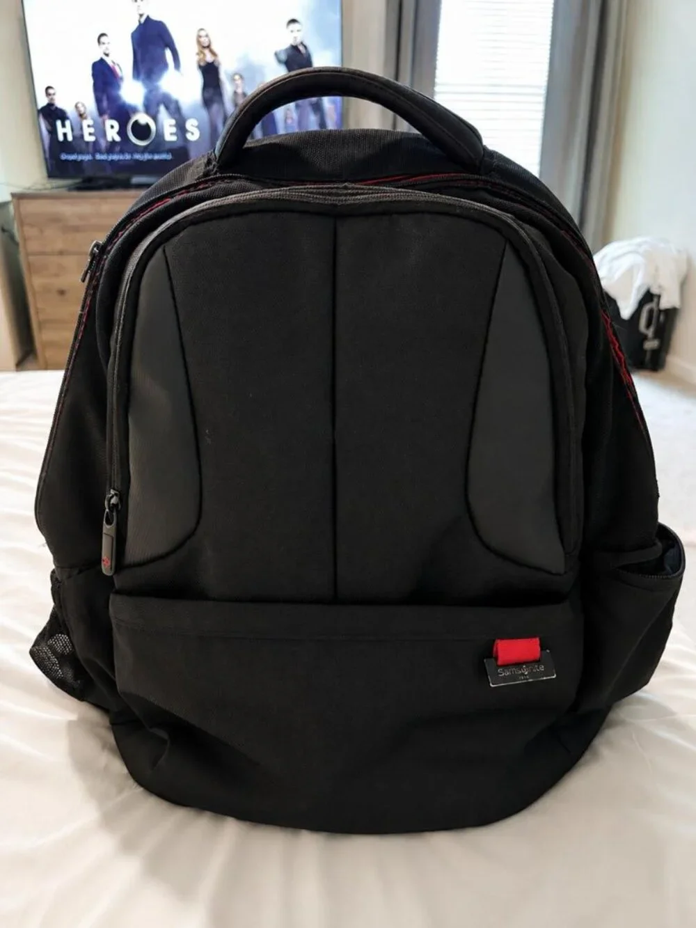 Samsonite Tectonic Black & Red Laptop Backpack 17”